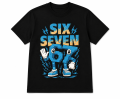 T-Shirt dziecięcy koszulka 3D dla dzieci z motywem 67 SIX SEVEN