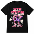 T-Shirt dziecięcy koszulka 3D dla dzieci UNISEX 67 z motywem SIX SEVEN