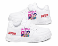Dziecięce Sneakersy K-Pop Demon Hunters Białe Buty Sportowe dla dzieci na Rzep