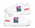 Dziecięce Sneakersy K-Pop Demon Hunters Białe Buty Sportowe dla dzieci na Rzep