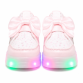 Świecące Buty LED Dziewczęce K-POP Demon Hunters Sneakersy z Kokardą i Zamkiem