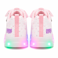 Świecące Buty LED Dziewczęce K-POP Demon Hunters Sneakersy z Kokardą i Zamkiem