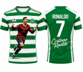 Koszulka sportowa 3D UNISEX T-Shirt piłkarski Pasiak CRISTIANO RONALDO CR7