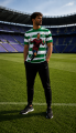Koszulka sportowa 3D UNISEX T-Shirt piłkarski Pasiak CRISTIANO RONALDO CR7