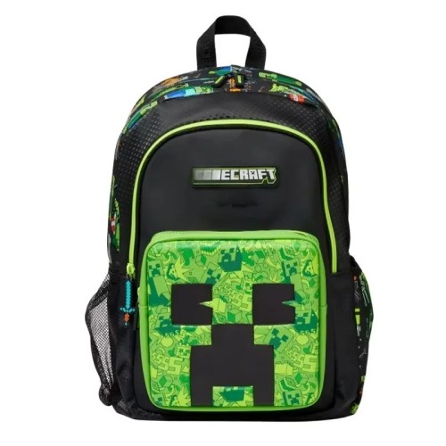 Plecak Szkolny dla Dzieci MINECRAFT dla Chłopca Tornister Młodzieżowy Creeper Duży Pojemny