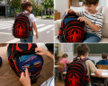 Plecak Szkolny dla dzieci MARVEL Spider-Man dla Chłopca Duży Tornister Czarno Czerwony + Piórnik