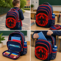 Plecak Szkolny dla dzieci MARVEL Spider-Man dla Chłopca Duży Tornister Granatowo Czerwony + Piórnik
