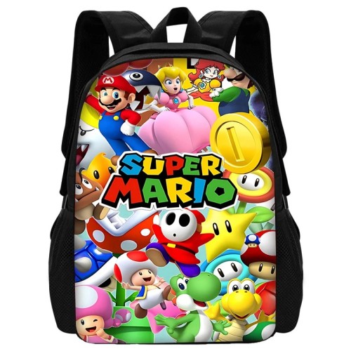 Plecak dla Dzieci Szkolny Super Mario Tornister Młodzieżowy Gamingowy