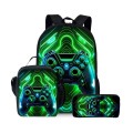 Plecak Szkolny Gammingowy dla Chłopca Zestaw 3w1 Konsola Neon Switch Tornister Torba Piórnik