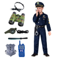 Strój Kostium Policjant Akcesoria Czapka Pasek