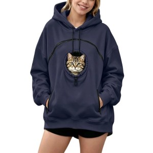 Bluza unisex z kieszenią na pupila S-XXXL