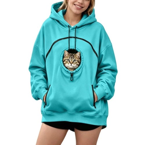 Bluza unisex z kieszenią na pupila S-XXXL