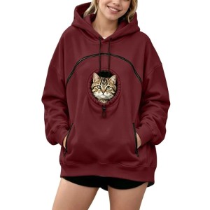 Bluza unisex z kieszenią na pupila S-XXXL