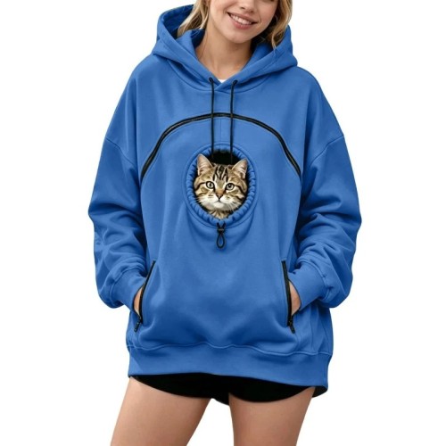 Bluza unisex z kieszenią na pupila S-XXXL