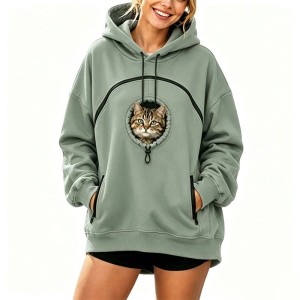 Bluza unisex z kieszenią na pupila S-XXXL
