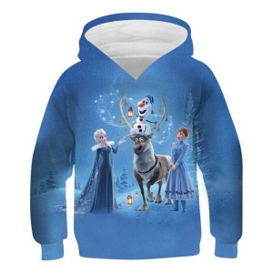BLUZA 3D dla dzieci KRAINA LODU rozmiar 100-160
