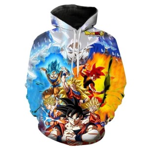 BLUZA 3D dla dzieci DRAGON BALL rozmiar 100-160