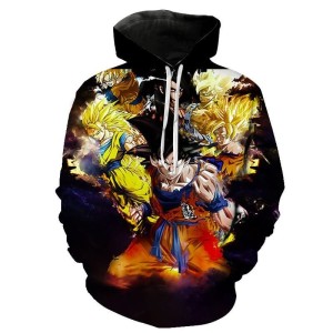 BLUZA 3D dla dzieci DRAGON BALL rozmiar 100-160
