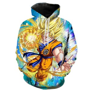 BLUZA 3D dla dzieci DRAGON BALL rozmiar 100-160