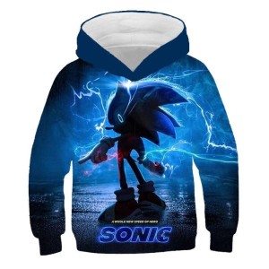 BLUZA 3D dla dzieci SONIC rozmiar 100-160