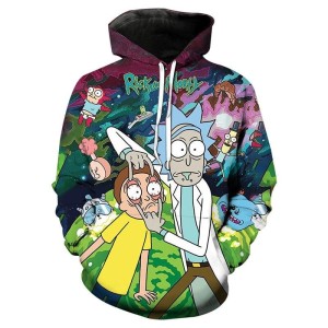 BLUZA 3D dla dzieci RICK AND MORTY rozmiar 100-160