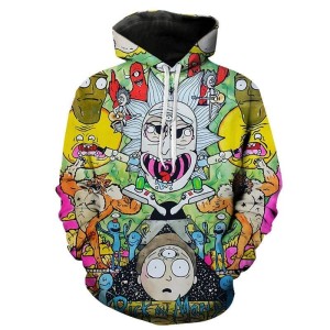 BLUZA 3D dla dzieci RICK AND MORTY rozmiar 100-160