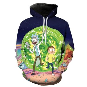 BLUZA 3D dla dzieci RICK AND MORTY rozmiar 100-160