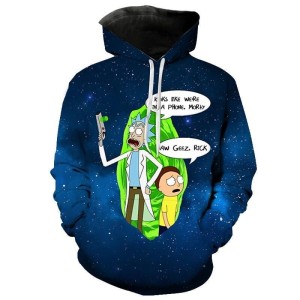 BLUZA 3D dla dzieci RICK AND MORTY rozmiar 100-160