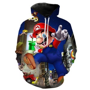 BLUZA 3D dla dzieci SUPER MARIO rozmiar 100-160